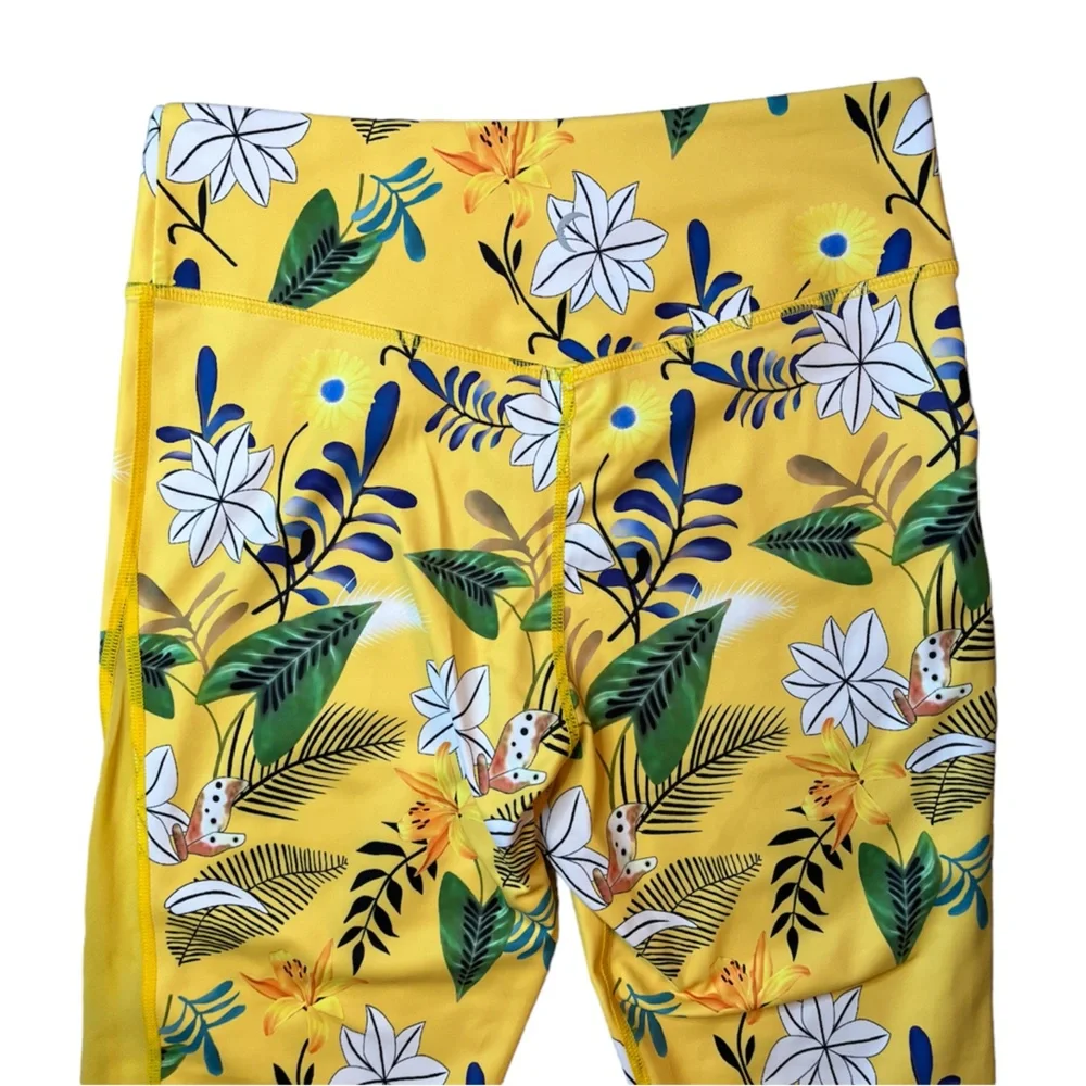 Floral Reflective Light n Tight Hi-Rise 7/8 24” RC (8-10) ZYIA NWT 1291 - Picture 9 of 15